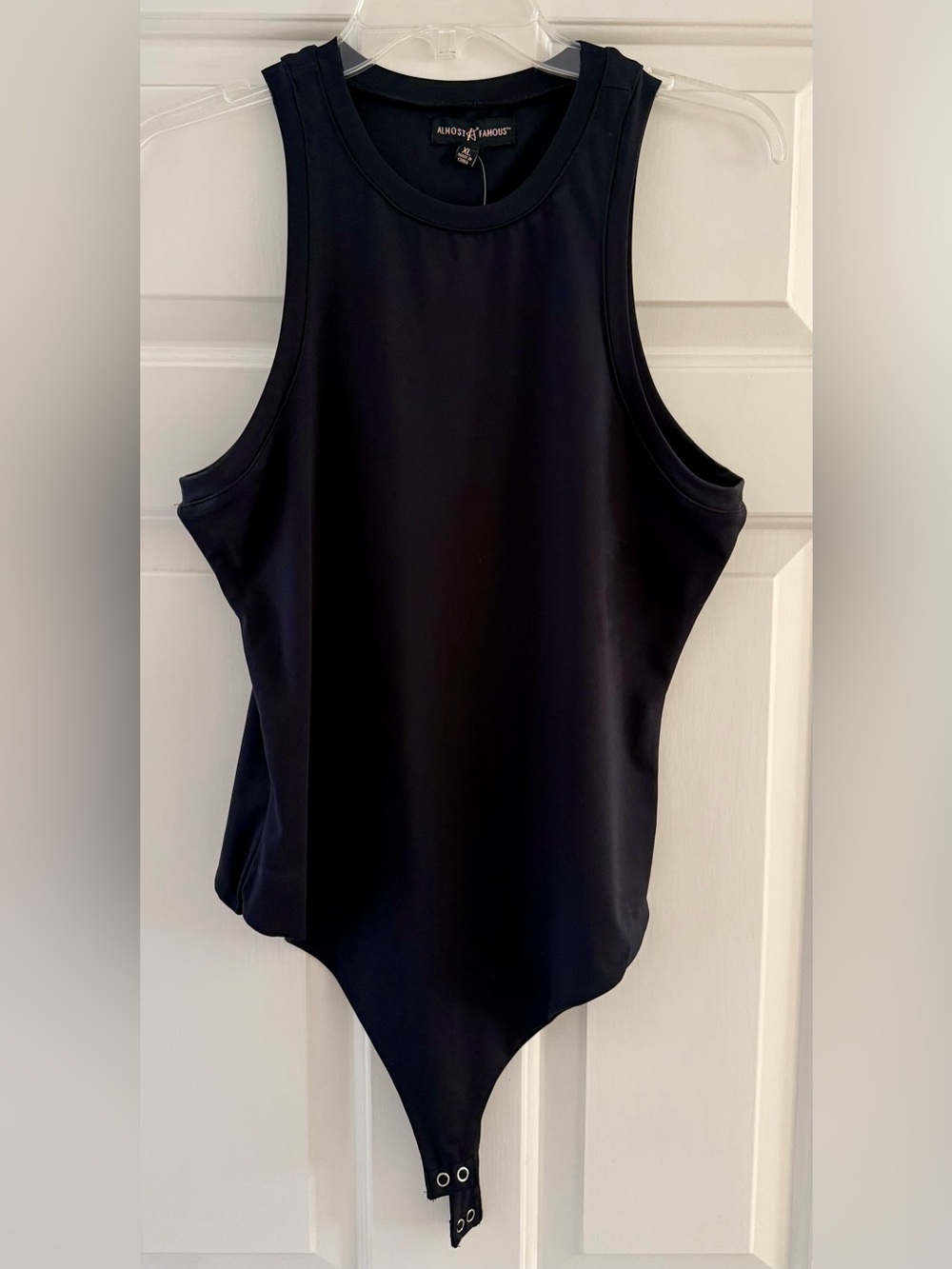 Almost Famous Black Sleeveless Bodysuit Top Macy’s